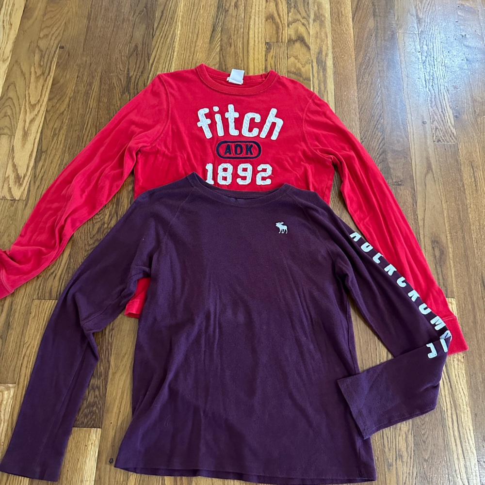 abercrombie kids long sleeve tee lot of 2